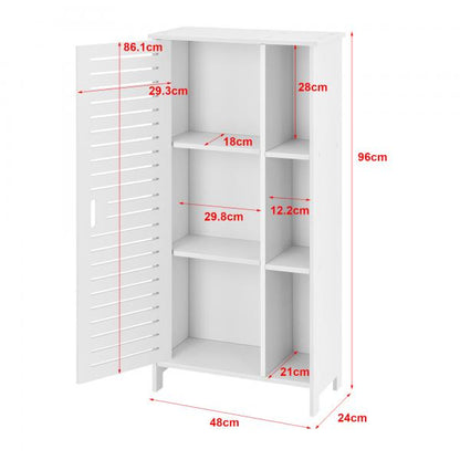 Badezimmerschrank Vansbro 96x48x24 cm WPC Weiss