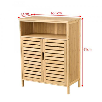 Bambus Beistellschrank Eslöv 81 x 65,5 x 31 cm