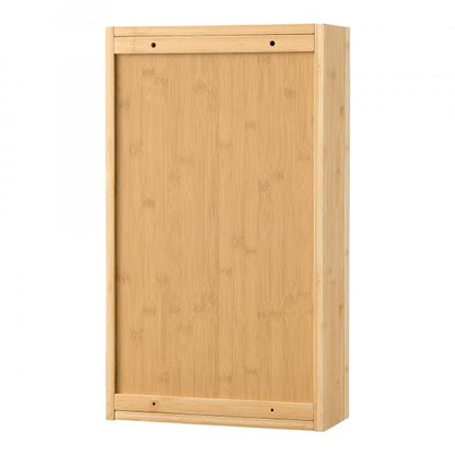 Armoire à glace Ikorfat 60,5 x 35 x 14 cm bambou naturel