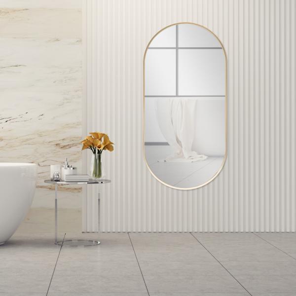 Miroir mural Corato 40x80cm or