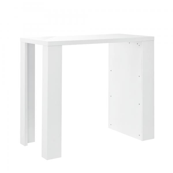 Tavolo da bar Bonn 117 x 57 x 106,5 cm con 3 scomparti Bianco