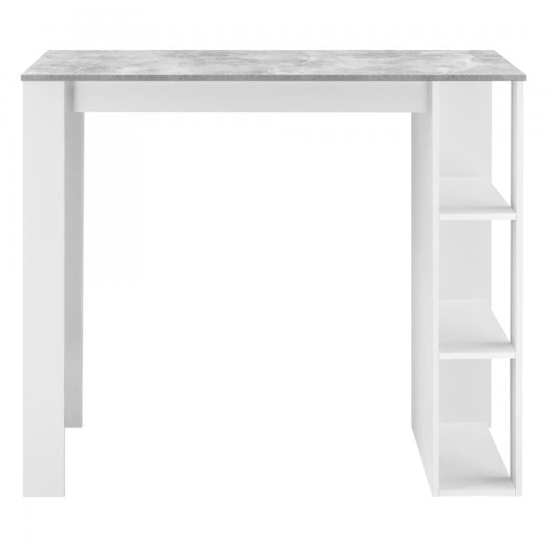 Bartheke Danderyd 120x60x106 cm Weiss/Betonoptik