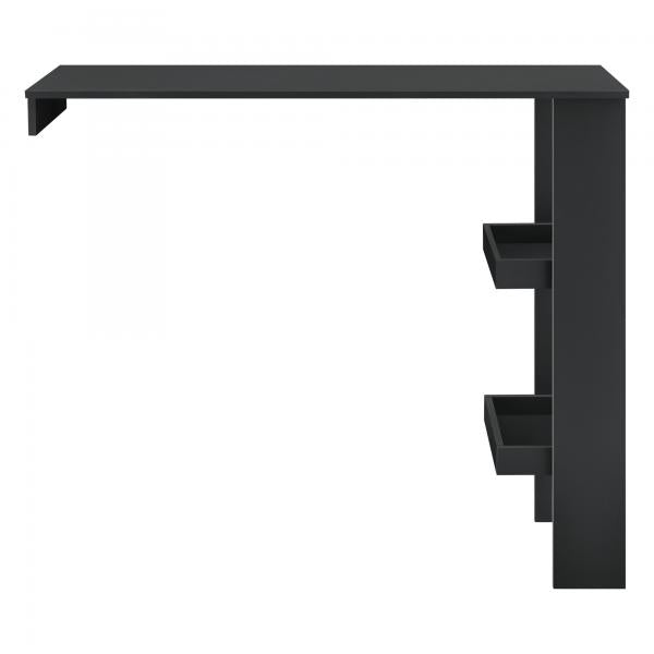 Tavolo da bar Sölvesborg 120x45x106cm per montaggio a parete Nero