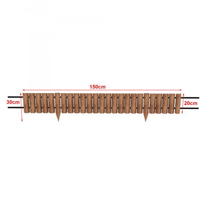 Palisade Flieden 150x30cm Natur