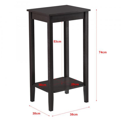 Beistelltisch Thun 74x38x30 cm MDF Kaffeefarben