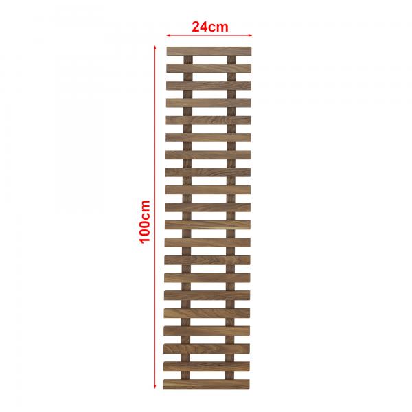 Set mensole da parete Flowerpot Herwijnen set di 3 100x24cm tono legno scuro