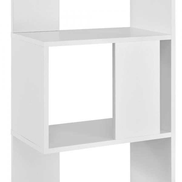 Bücherregal Aneby 159x45x24cm mit 5 Ablageflächen Weiss