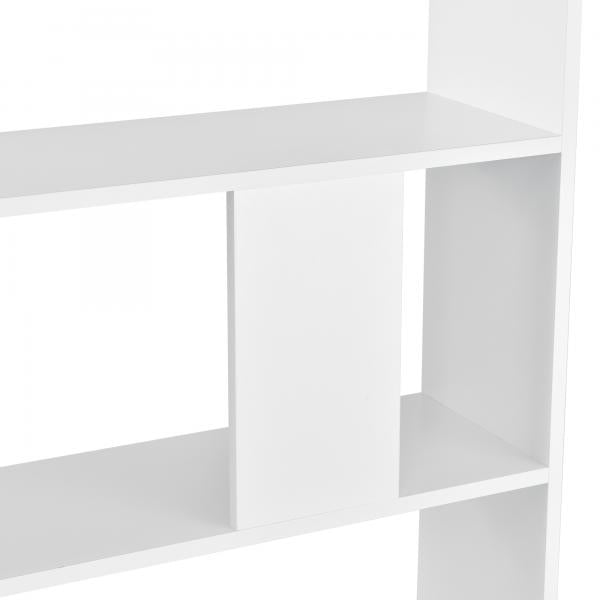 Bücherregal Aneby 159x80x24cm mit 5 Ablageflächen Weiss