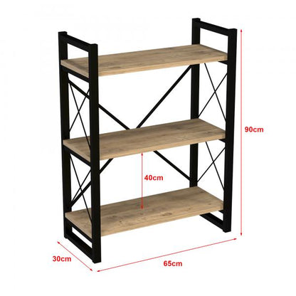 Standregal Skørping mit 3 Ablagen 90x65x30 cm