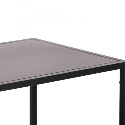 Standregal Isojoki 120x35x87,5 cm Metall Schwarz matt