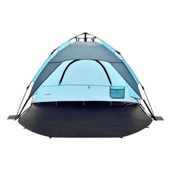 Strandmuschel Mullsjö Pop Up Strandzelt 215x135x140cm Hellblau