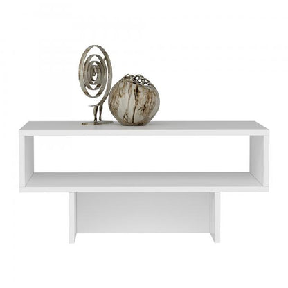 Table basse Mjölby 36,4x80x45 cm blanc