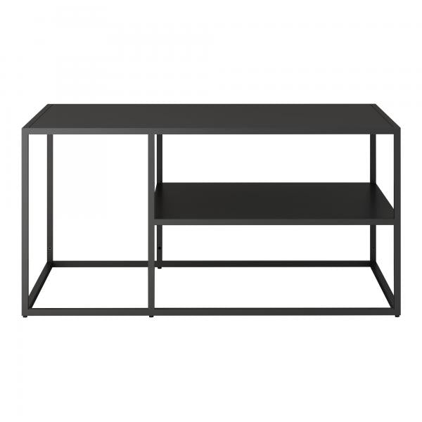 Table basse Solund 45x90x60 cm noir, mat