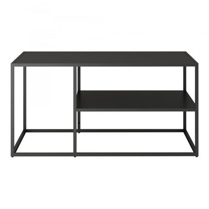 Table basse Solund 45x90x60 cm noir, mat