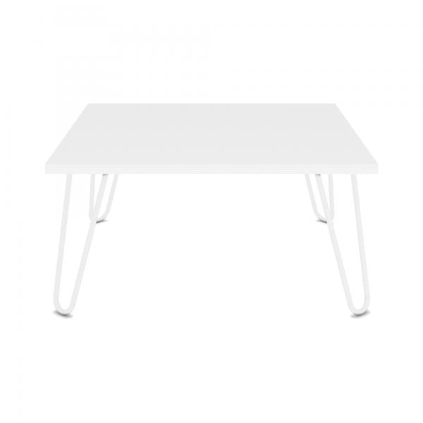 Table basse Vindeln 60x60x30cm blanc