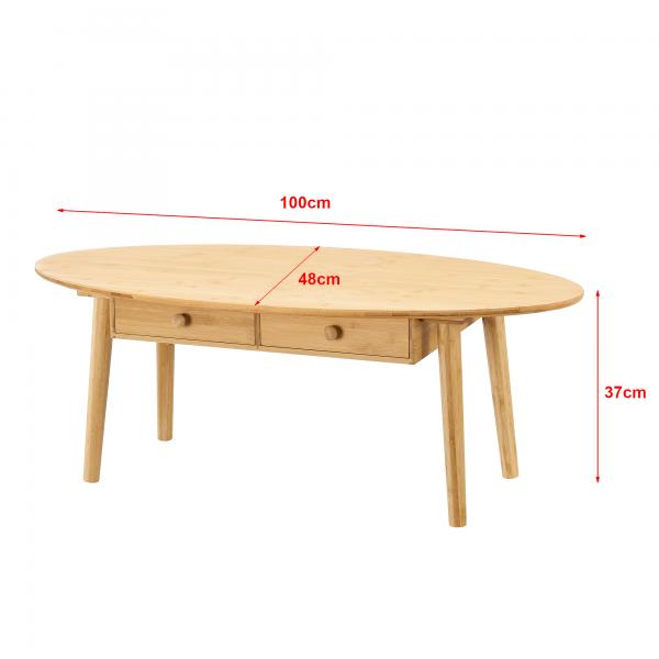 Table basse Harboøre bambou naturel