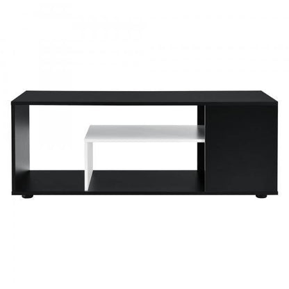 Tavolino Osby 41x110x50 cm Nero/Bianco