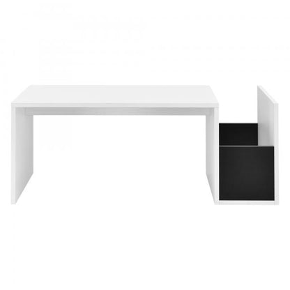 Tavolino Bollnäs 90x45x35 cm con vano contenitore Bianco