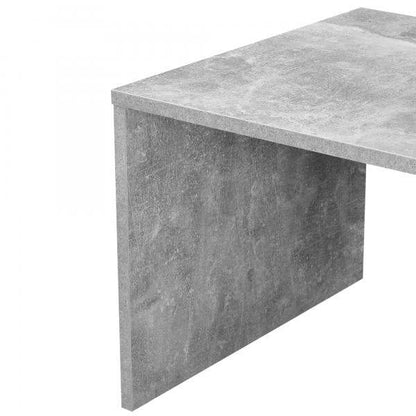 Table basse Bollnäs 90x45x35 cm avec compartiment de rangement aspect béton