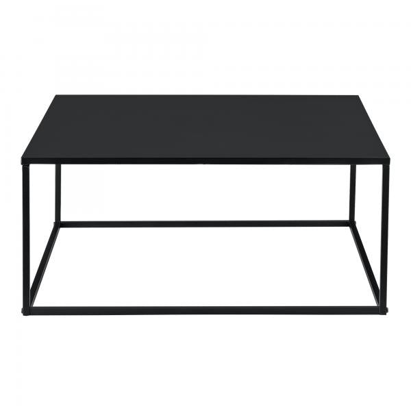 Tavolino Lebus 38x85x85 cm metallo nero opaco