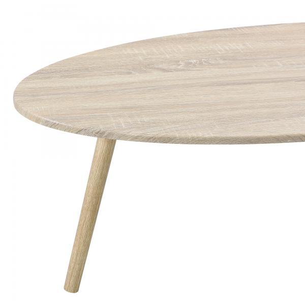 Table basse Viborg 109,5 x 59,5 x 39,5 cm aspect chêne