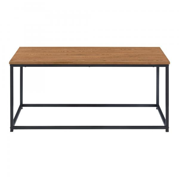 Tavolino Esbjerg 100x55x45cm Tonalità legno scuro