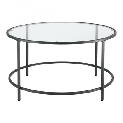 Table basse Kouvola structure acier 84 x 45,5 cm noir