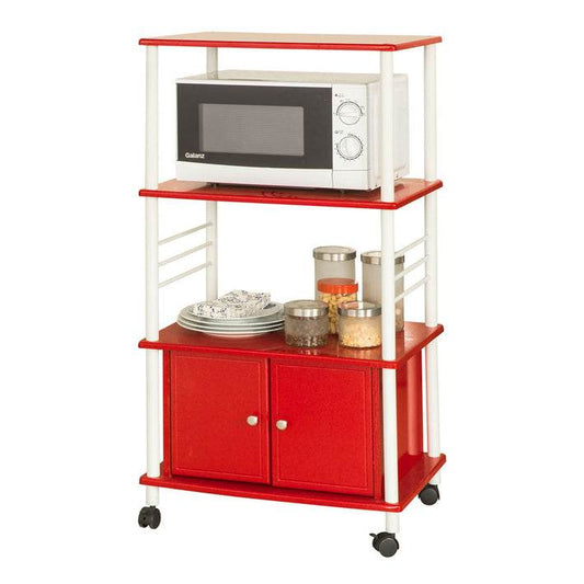 Mikrowellenschrank | Küchenschrank | Mehrzweckschrank Rot | FRG12-R - Palo24