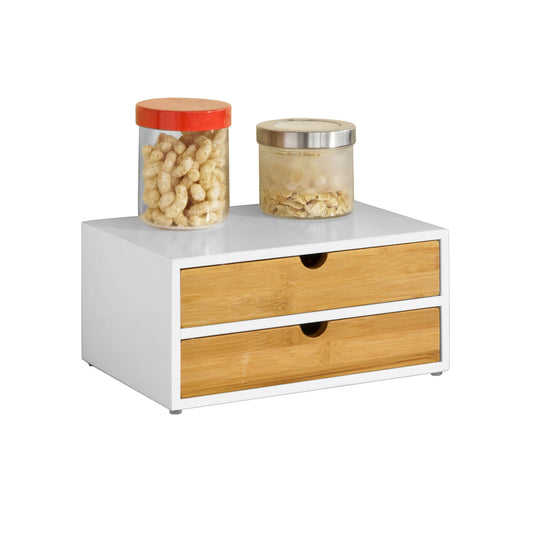 Kaffeekapsel Box | Aufbewahrungsbox | Schubladenbox Bambus | FRG180-WN