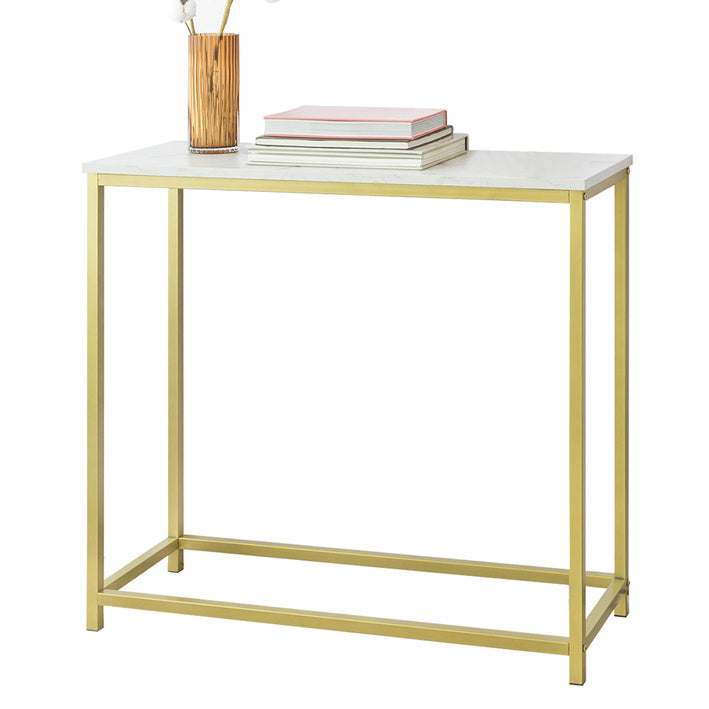 Konsolentisch mit goldenem Metallrahmen | Flurtisch | Sideboard