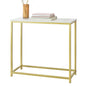 Konsolentisch mit goldenem Metallrahmen | Flurtisch | Sideboard