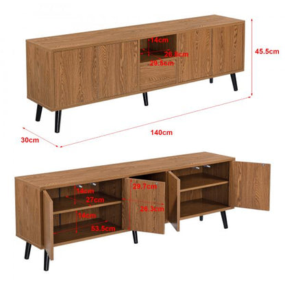 Mobile TV Hedemora 140x30x45,5 cm Tonalità legno scuro