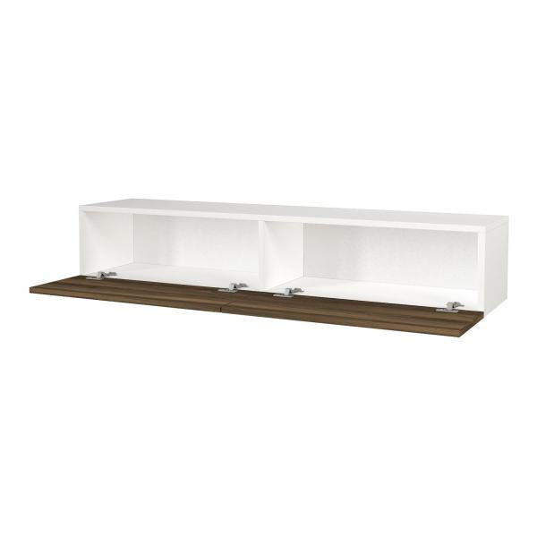 Fernsehschrank Toivakka 135x31x25cm Weiss / Walnuss