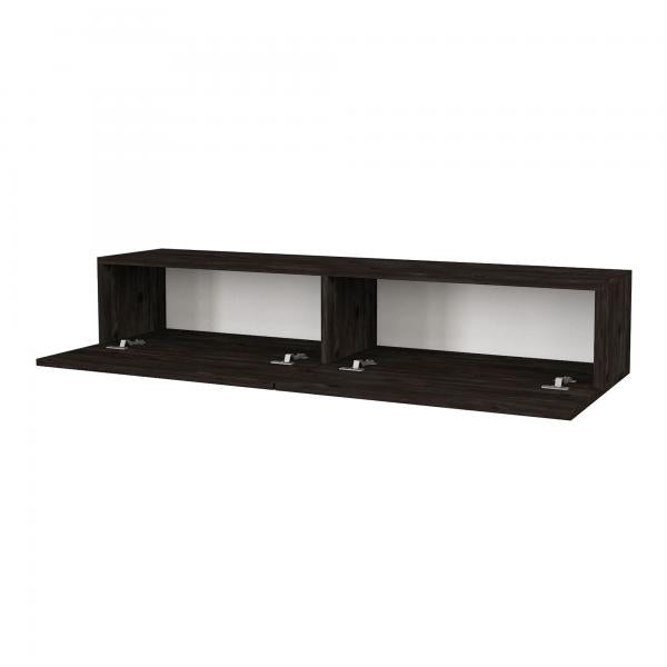 Fernsehschrank Toivakka 135x31x25cm Eiche, schwarz