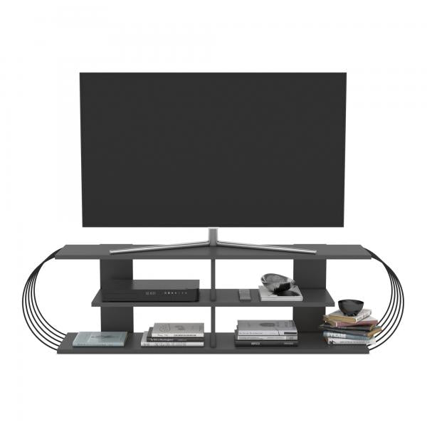 Mobile TV Robertsfors 160x31x42 cm antracite / nero