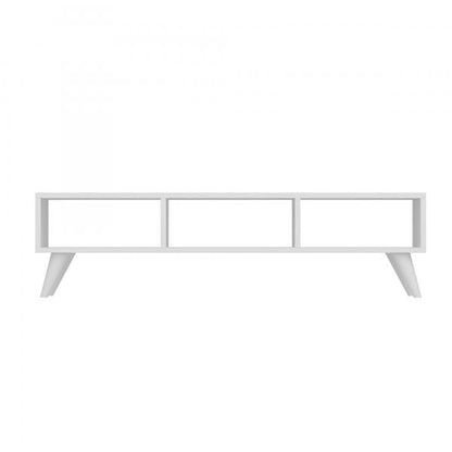 Table TV Aaskov 35x120x35 cm blanc