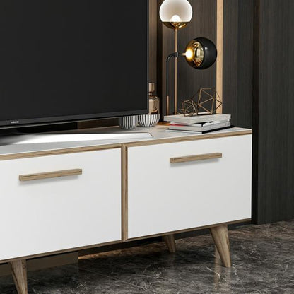 Table TV Brønderslev 45 x 160 x 37 cm blanc