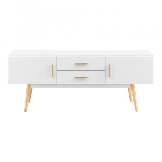 Table TV Alavus 140x40x56 cm blanc