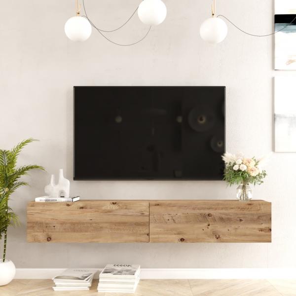 Table TV Lapinlahti 180 x 31,5 x 29,5 cm chêne rustique