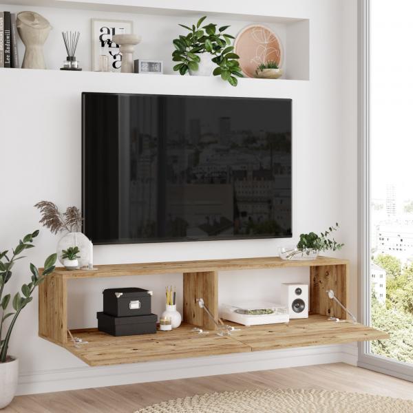 Mobile TV Lapinlahti 140 x 31,5 x 29,5 cm rovere rustico