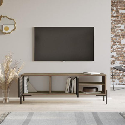 Table TV Lemi 144 x 40 x 49 cm chêne gris