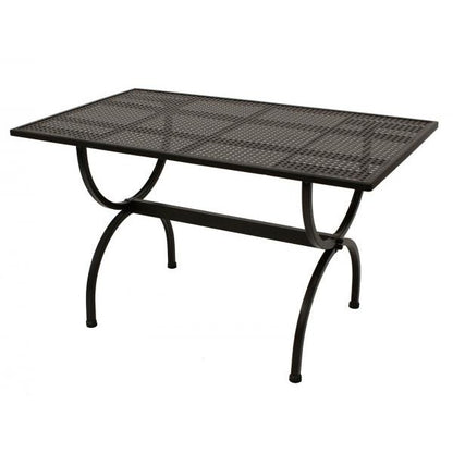 Table ROMEO 125x75cm de MBM, fer forgé marone-antique