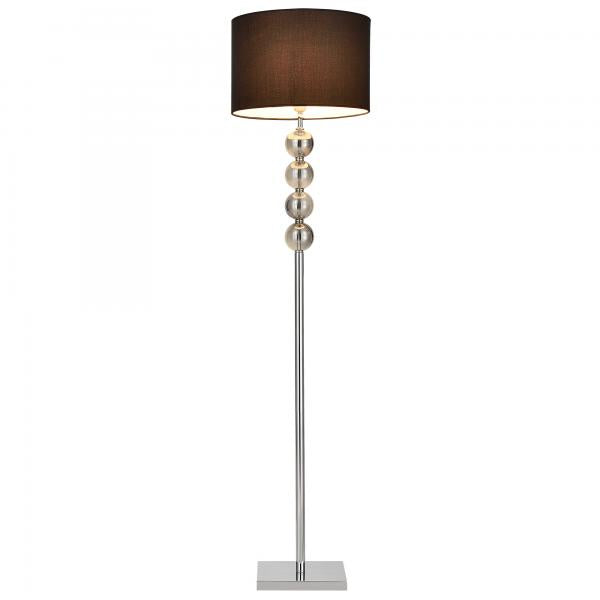 Lampadaire Spheridern 1x E27 Ø 37,5 x 155 cm chrome/noir