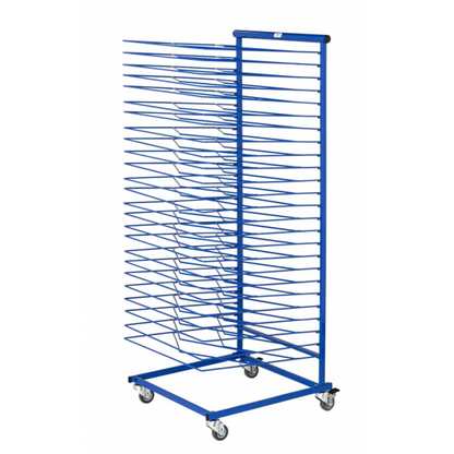 Carrello per l'asciugatura dei quadri per 25 quadri, 460 x 500 x 1.200 mm, portata: 10 kg