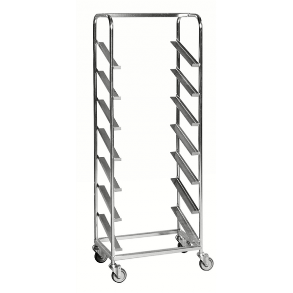 Kistenwagen schräg gestellten Schienen für 7 Euroboxen max Höhe 195mm Industrie Gastro Lager - Palo24