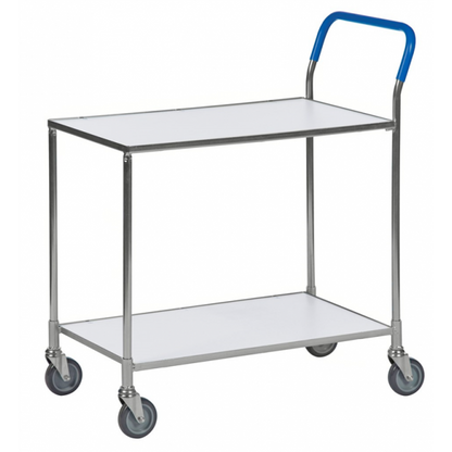 TISCHWAGEN Schmaler Transportwagen mit 2 Böden, melaminbeschichtet - Palo24