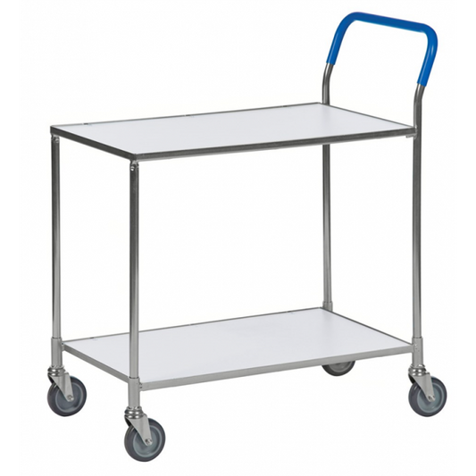 TISCHWAGEN Schmaler Transportwagen mit 2 Böden, melaminbeschichtet - Palo24