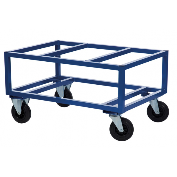 Paletten-Fahrgestell Palettenwagen Traglast: 800 kg - blau - Palo24