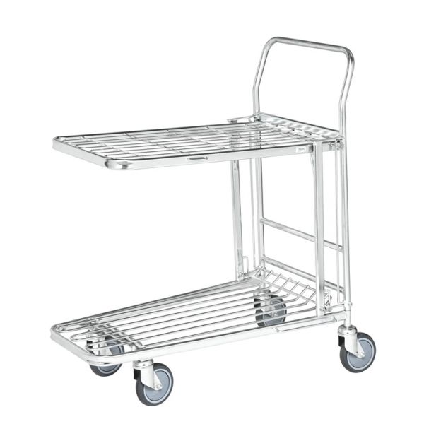 Stapelbarer Einkaufwagen mit Bremse - Palo24