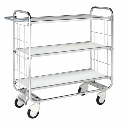 Kommissionierwagen 3 Böden Gr. L Gitter E-Commerce Serie 8000 Bremssystem - Palo24